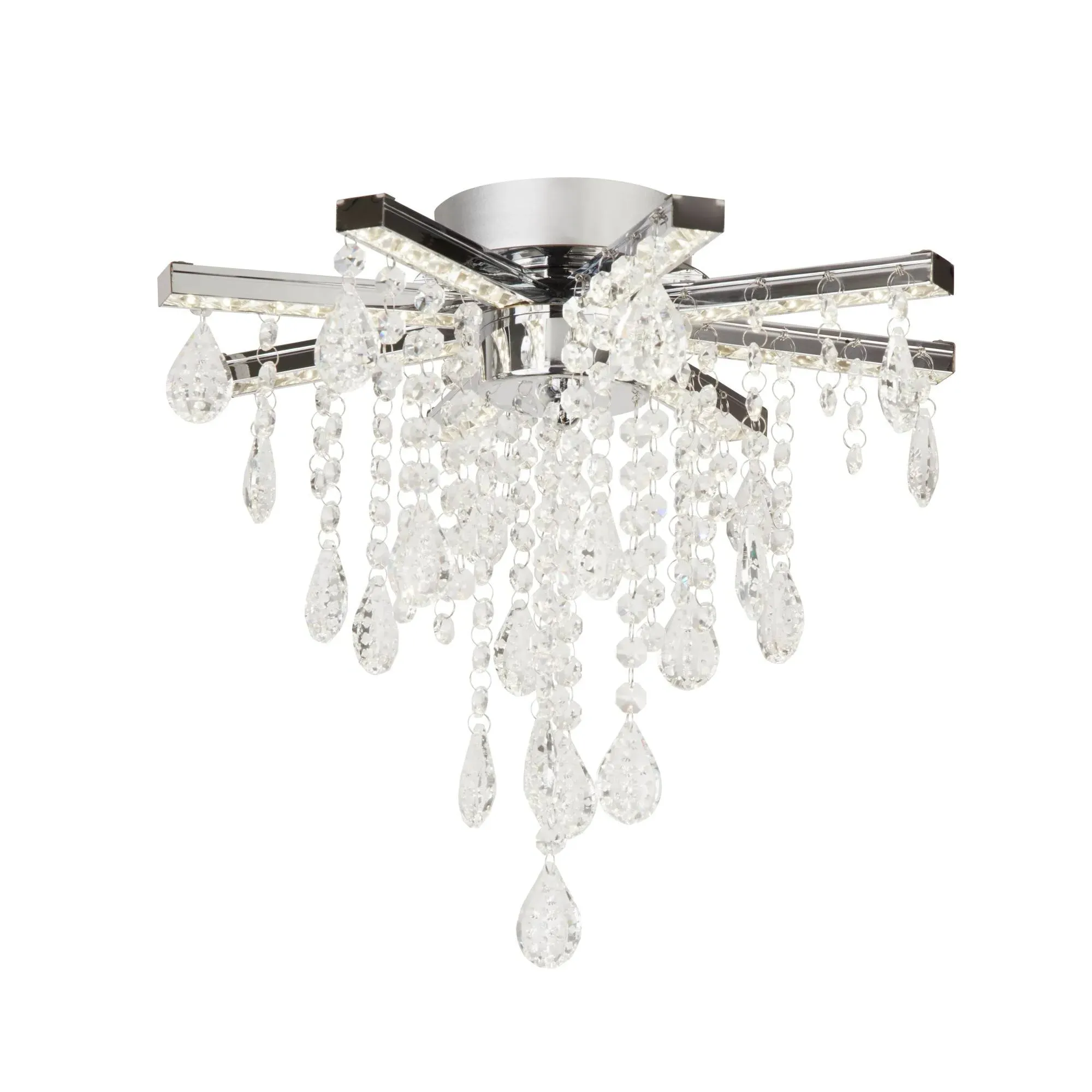 Hoxie Semi Flush Ceiling Light - Polished Chrome product