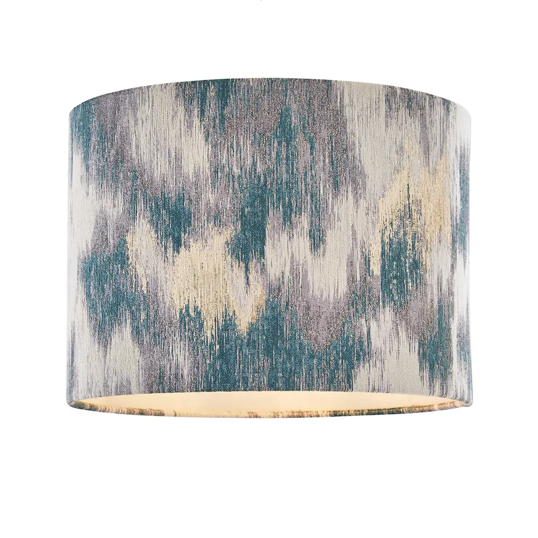 Imara 25cm Cylinder Lamp Shade - Blue, Woven Fabric product