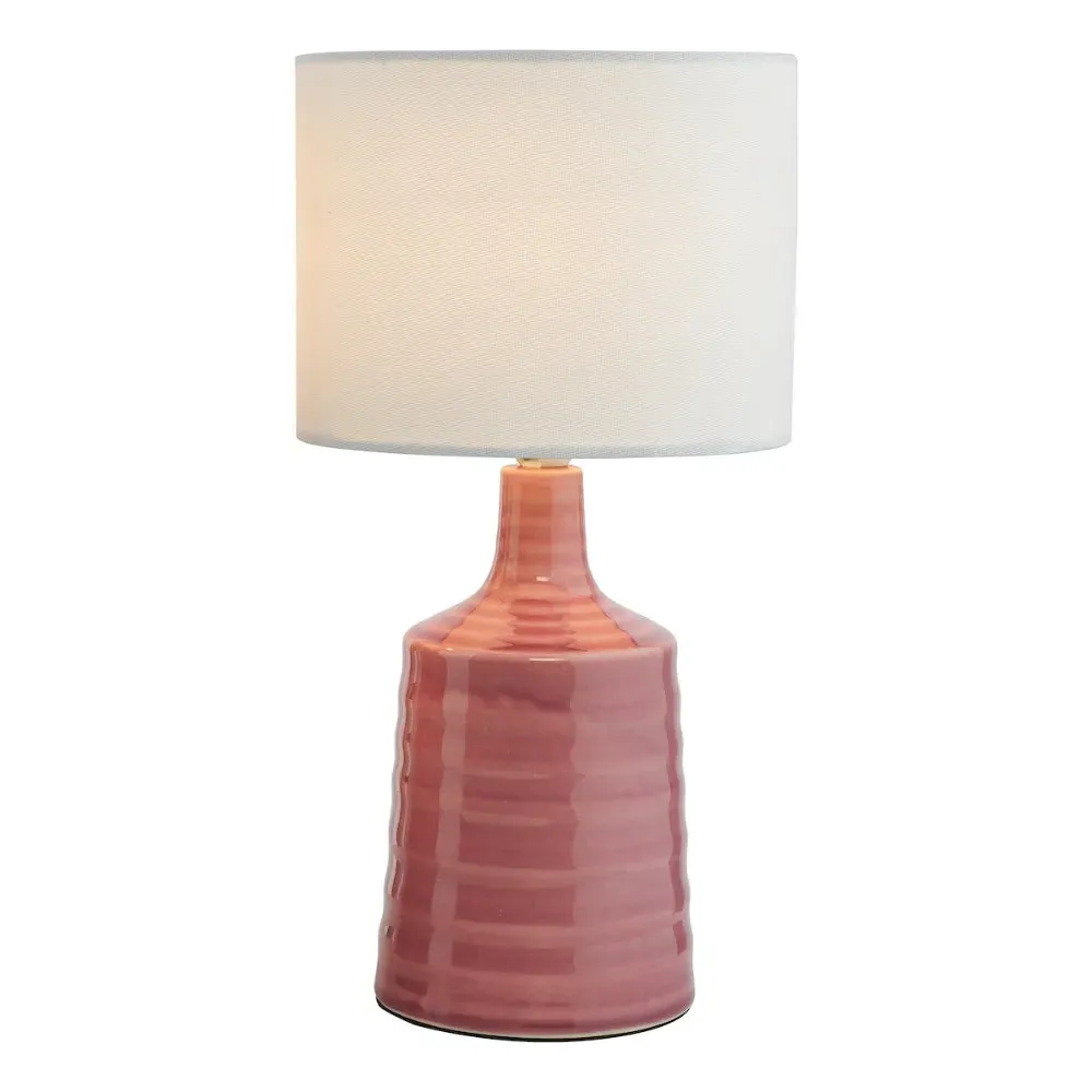 Inci Twin Pack Table Lamps - Pink, Ceramic product