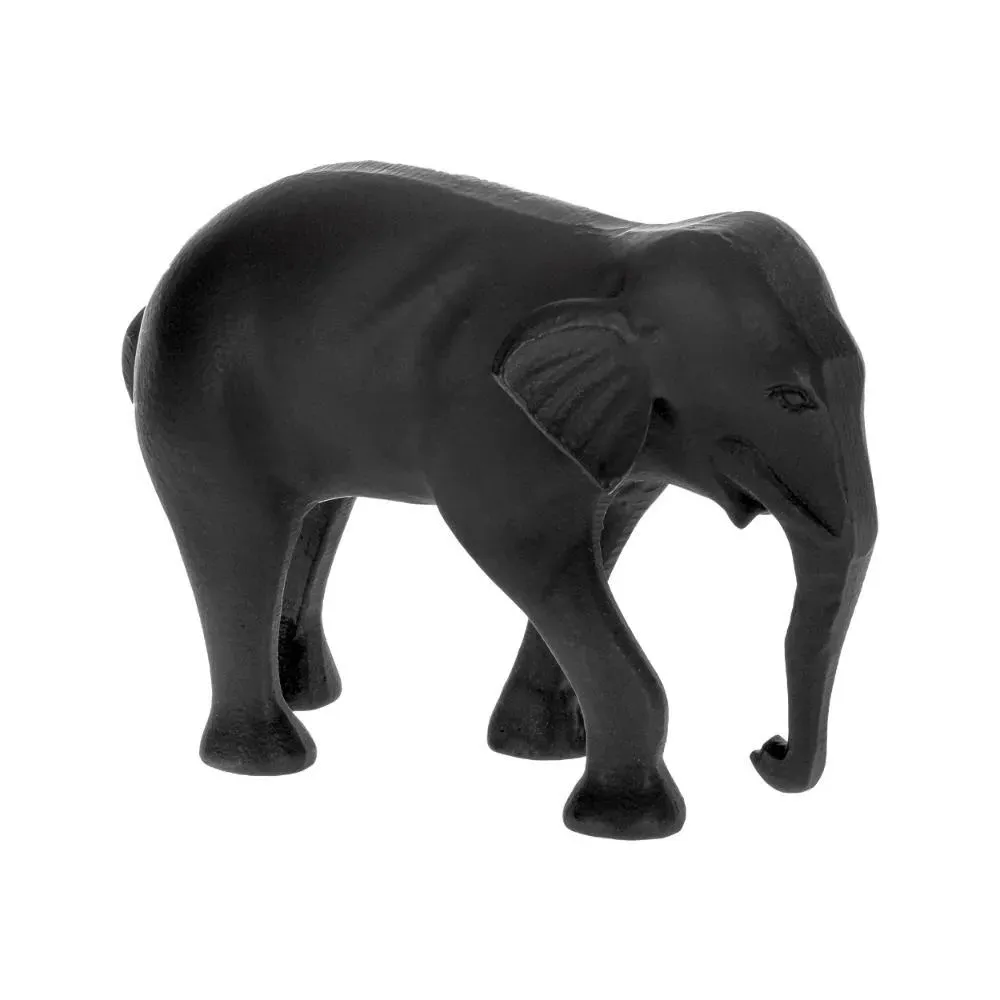 Jabonga Elephant Ornament - Black, Aluminium product