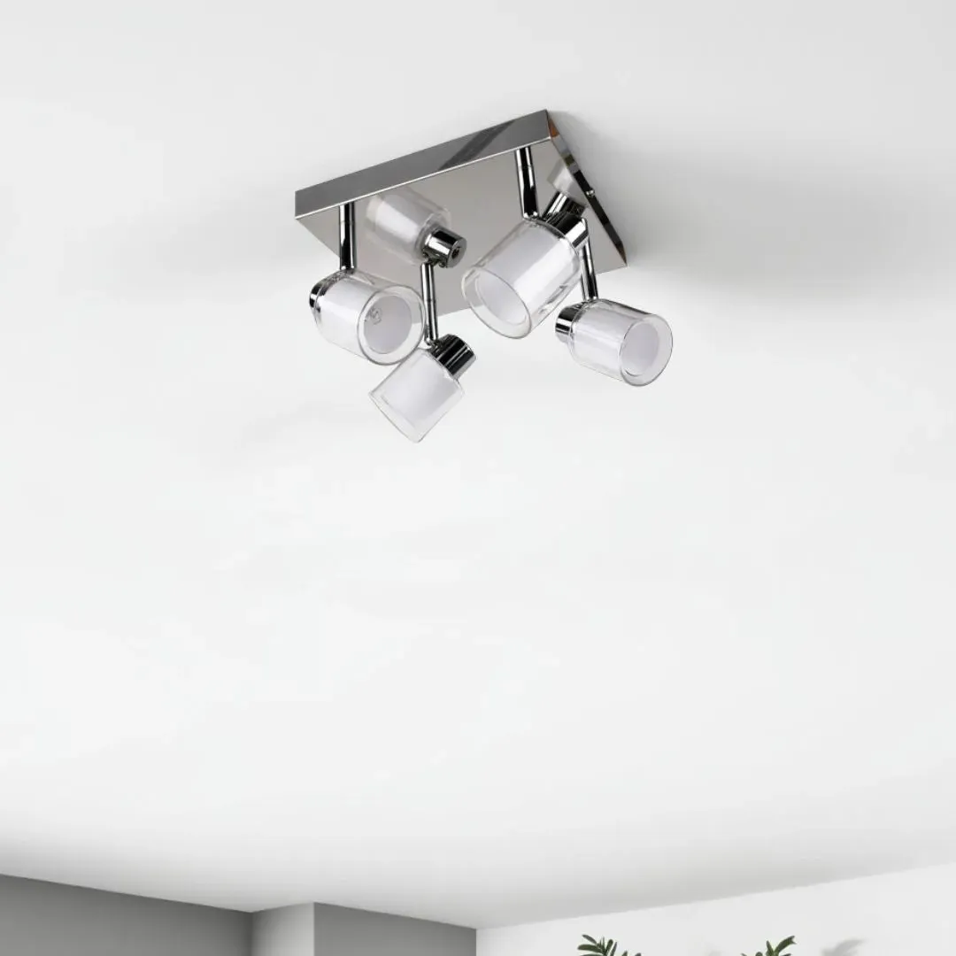 Jacey 4-Light Ceiling Spotlight Plate - Polished Chrome product