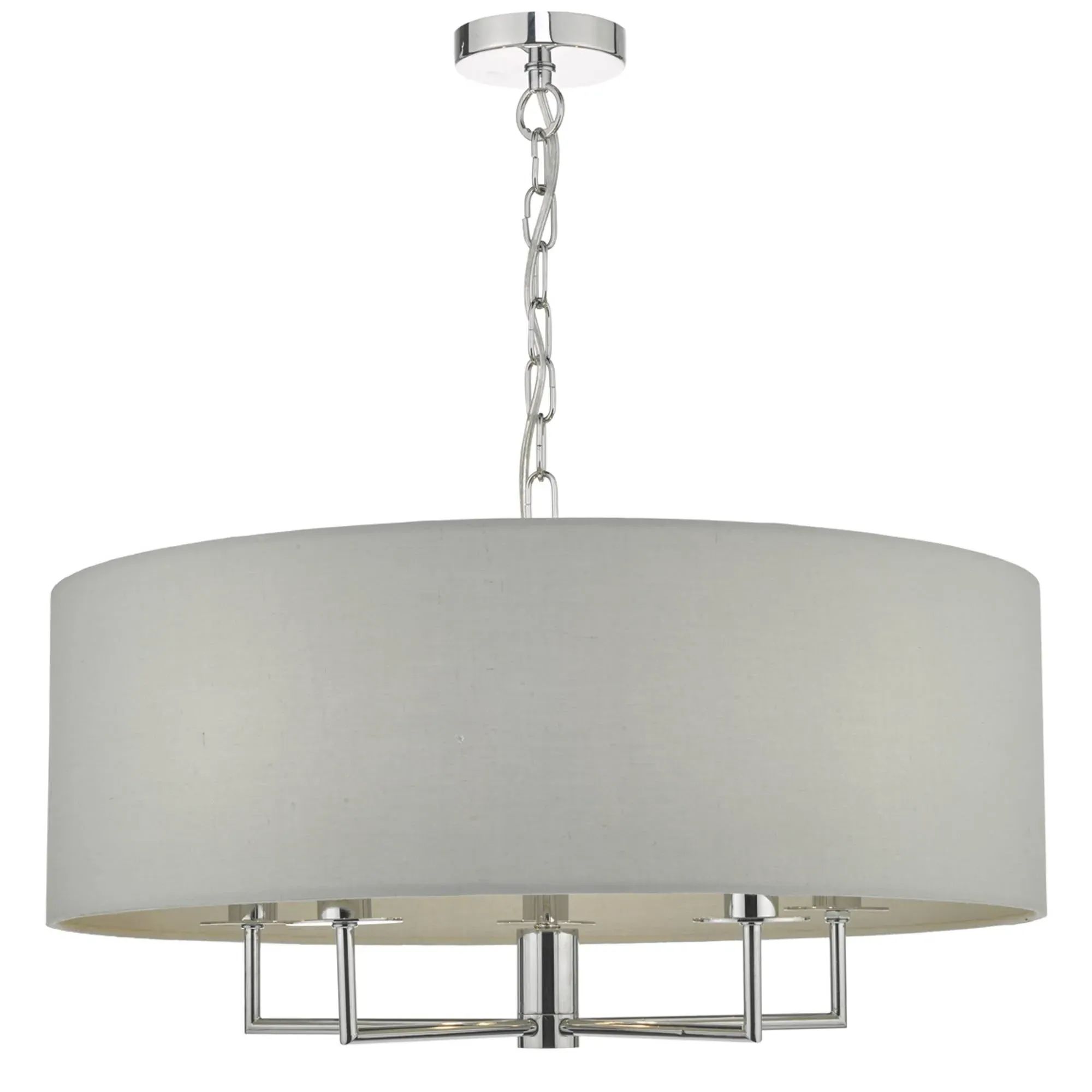 Jamelia 5-Light Pendant Ceiling Light - Grey, Chrome product
