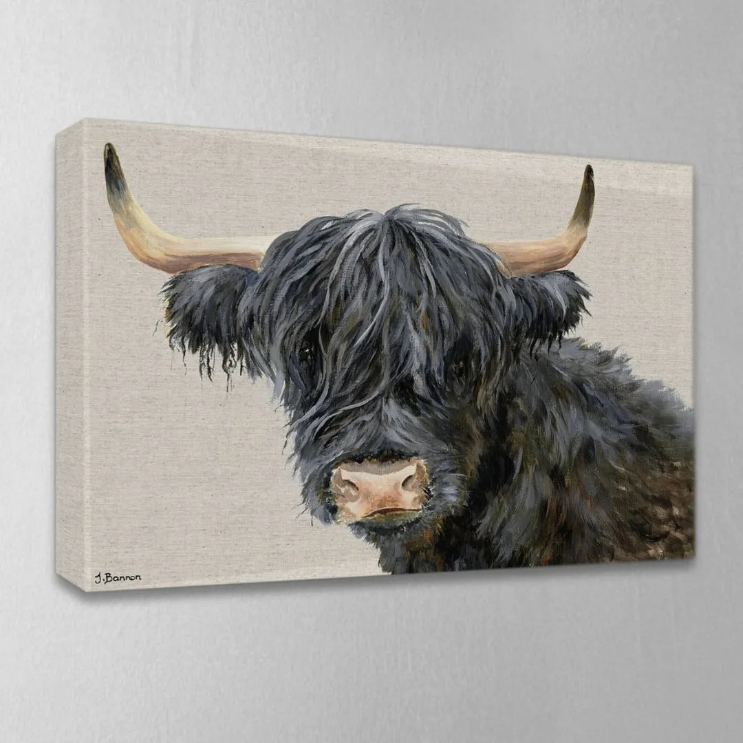 Jane Bannon Hagrid the Highland Cow Canvas Wall Art product