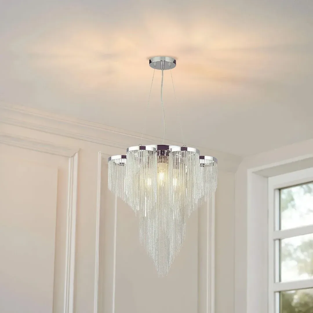 Janine 3-Light Ceiling Pendant - Polished Chrome product
