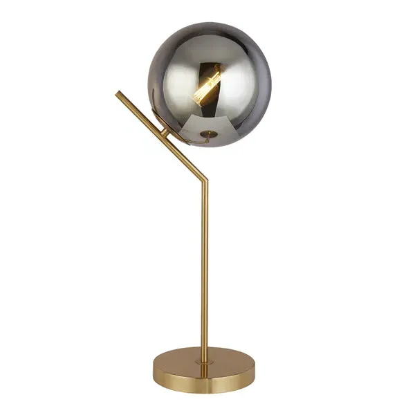 Jarmila Table Lamp - Antique Bronze, Smoked Glass product