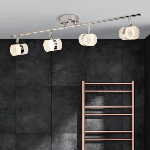 Jenner LED Spotlight Bar - Polished Chrome, Glass product
