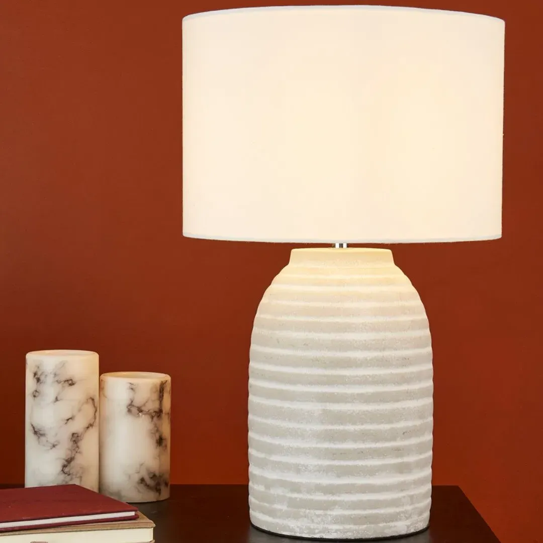 Jennie Table Lamp - Cream, Ceramic product