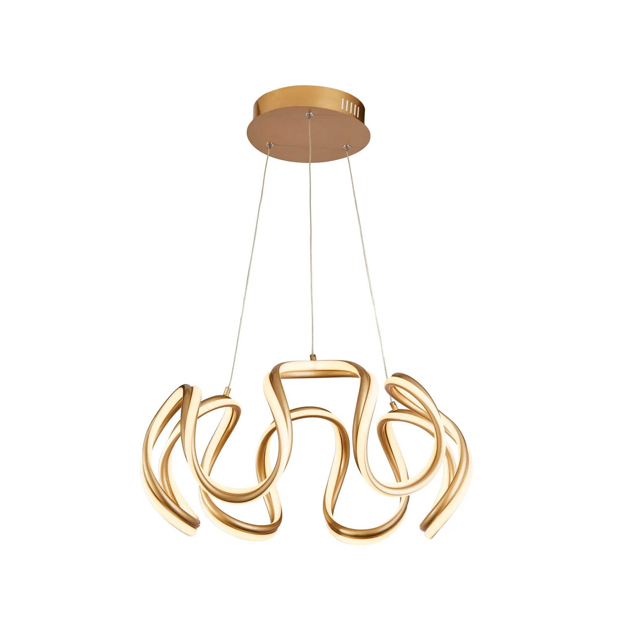 Jensen LED Height Adjustable Ceiling Pendant - Gold product