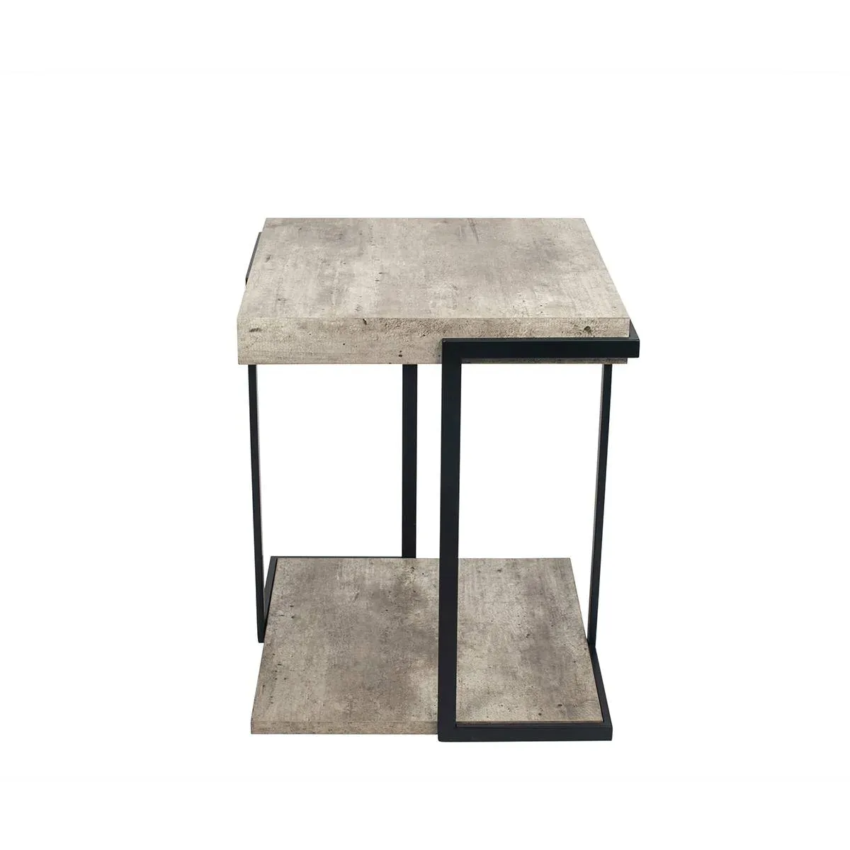 Jersey Square Side Table - Concrete Effect, MDF product