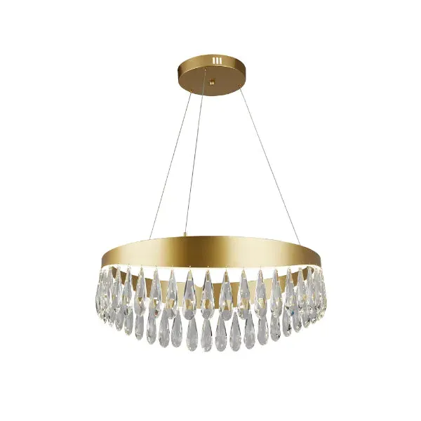 Jewel LED Pendant Ceiling Light - Gold, Crystal product
