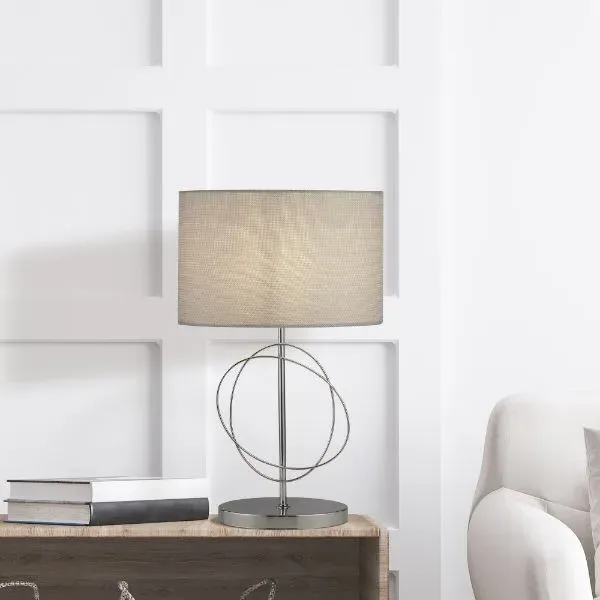 Jiji Polished Chrome Table Lamp - Grey product