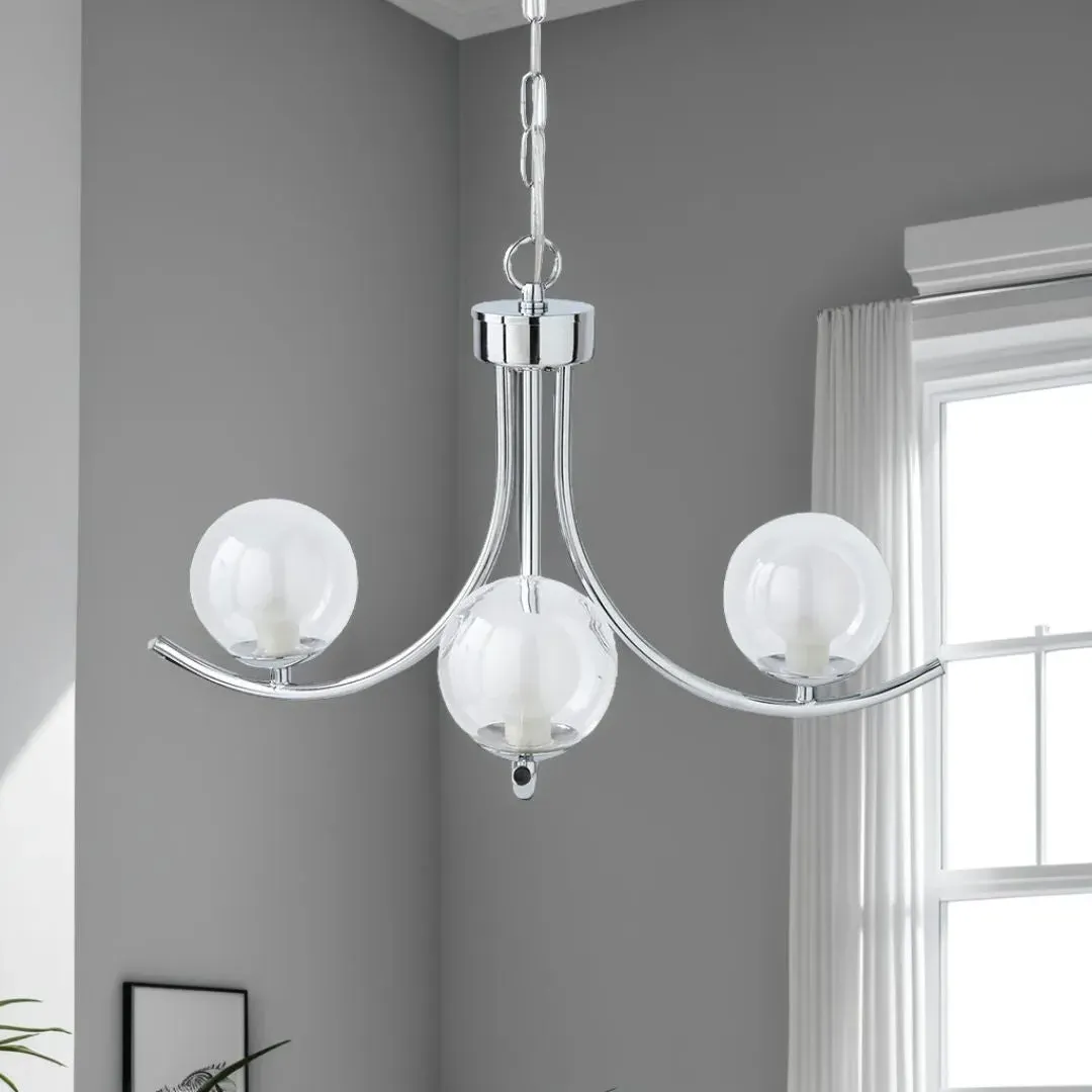 Jimena 3-Light Pendant Ceiling Light - Polished Chrome product