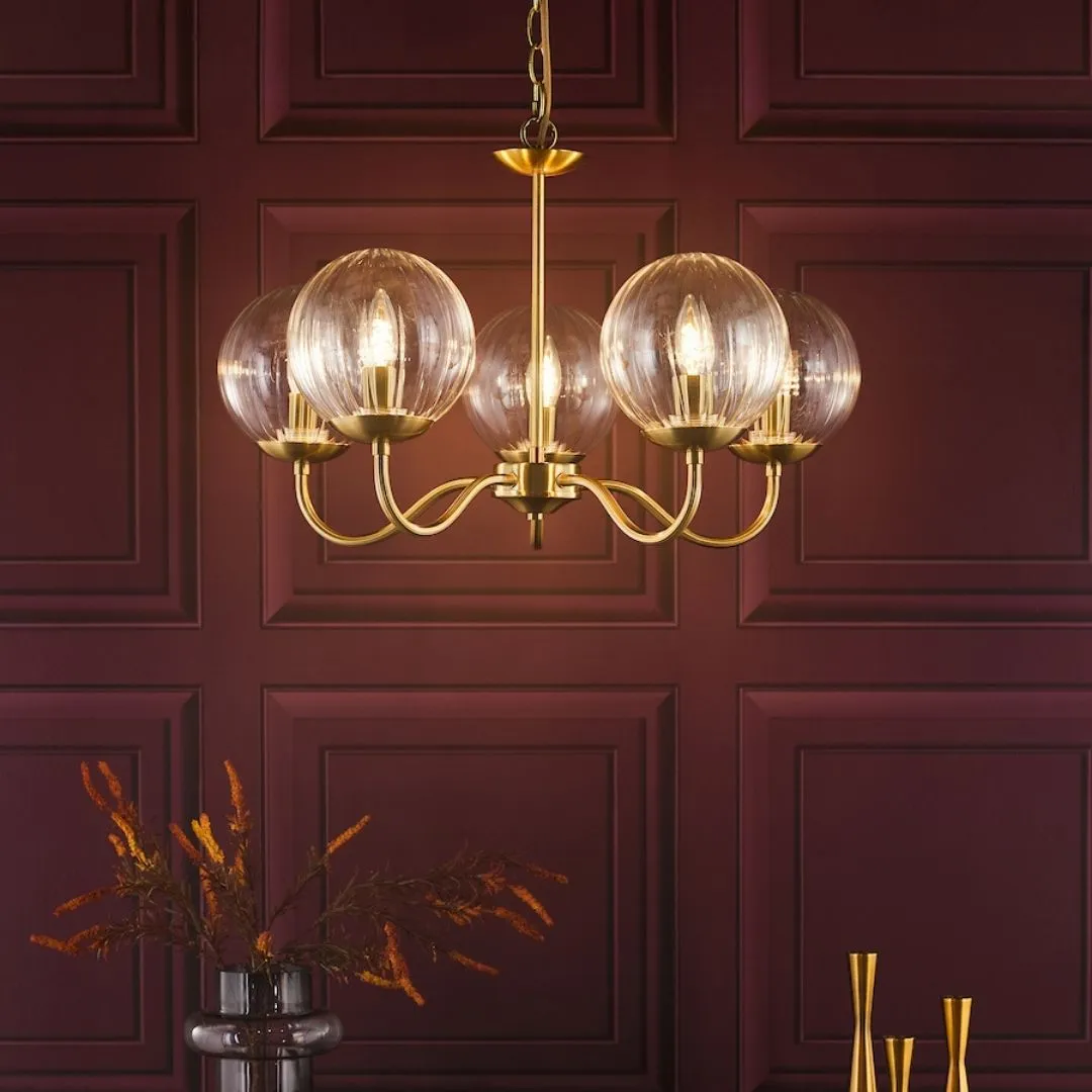 Jocelyn 5-Light Pendant - Natural Brass product