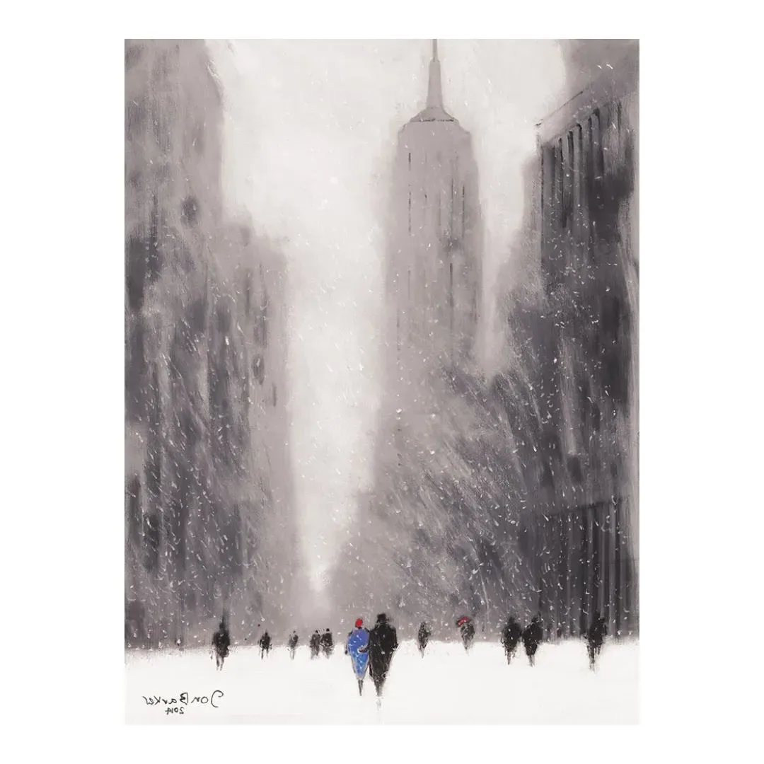 Jon Barker Heavy Snowfall 5th Avenue Canvas Print product