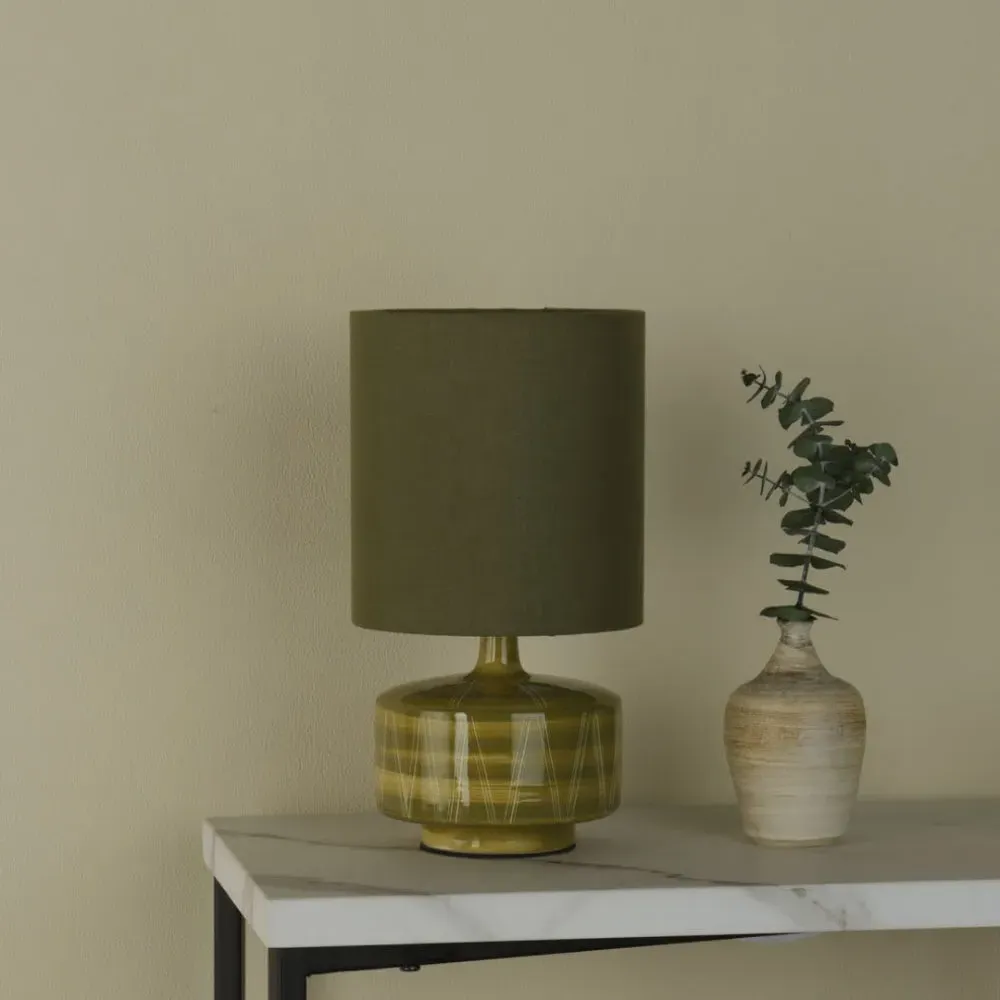 Juliette Table Lamp - Green, Ceramic product