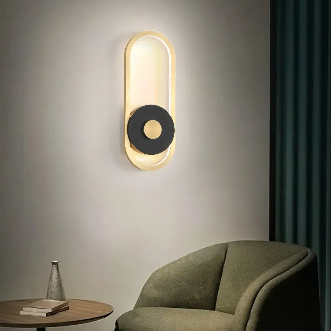 Juni LED Wall Light - Gold, Matte Black product
