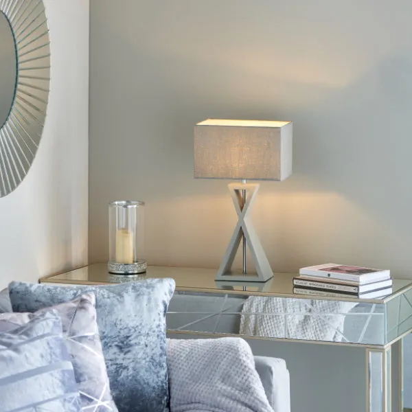 Kaden Table Lamp - Grey, Linen product