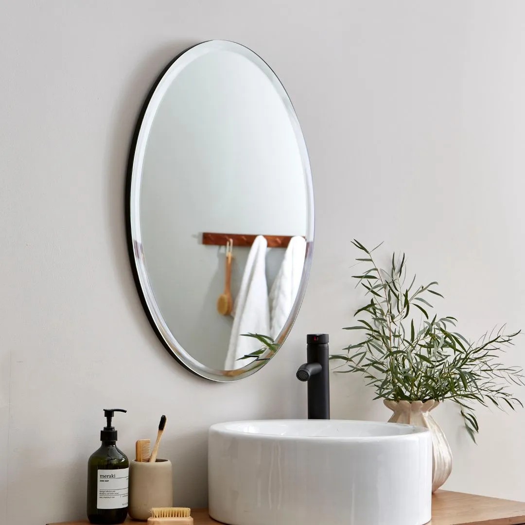 Kara Oval Mirror - Bevelled Edge product