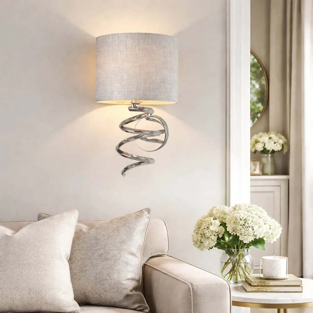 Kasi 1-Light Wall Light - Polished Chrome, Grey product