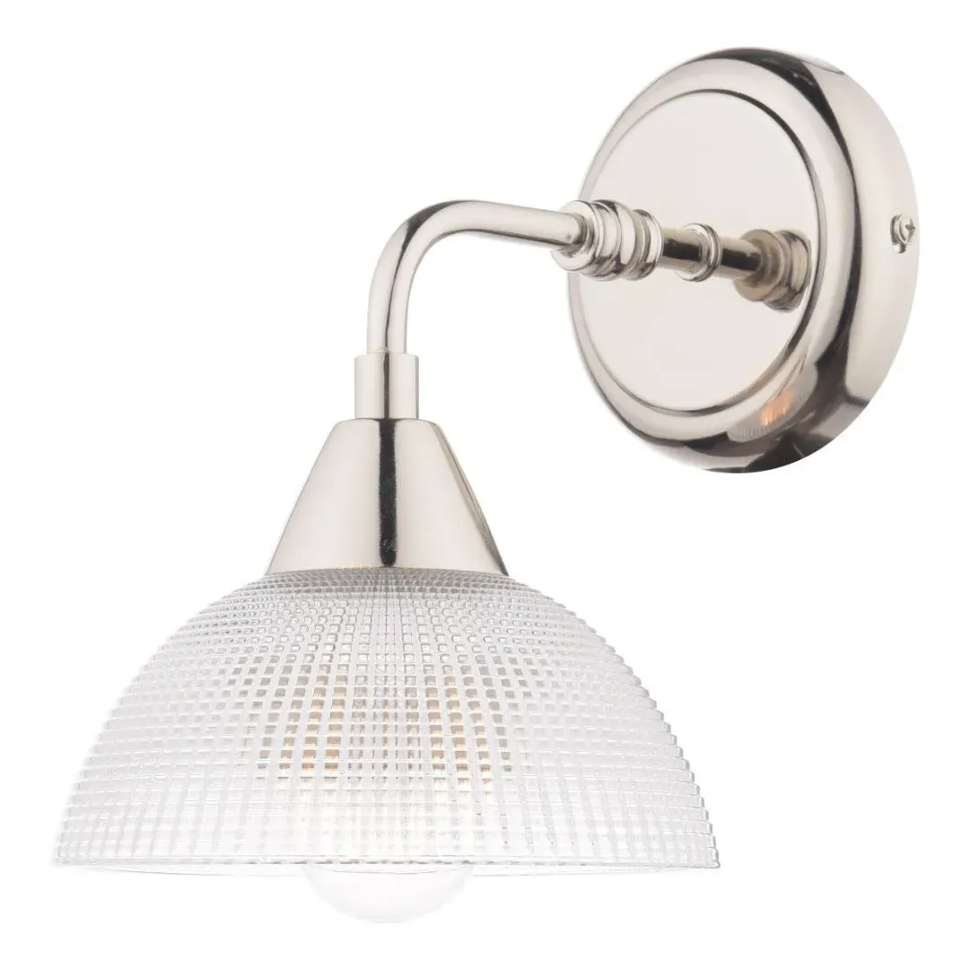 Kavan 1-Light Wall Light - Clear Glass, Polished Nickel product