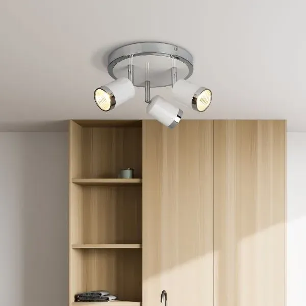Kaya 3-Light LED Spotlight Plate - Polished Chrome product