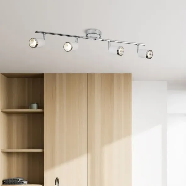 Kaya 4-Light LED Split Spotlight Bar - Polished Chrome product