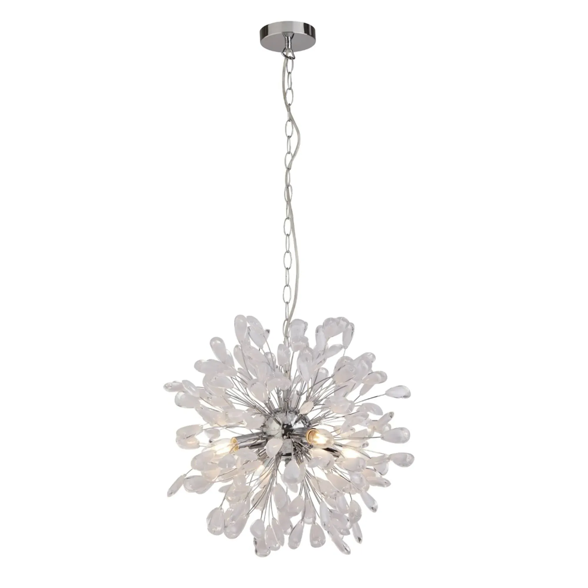 Keefe Pendant Ceiling Light - Chrome, Glass product