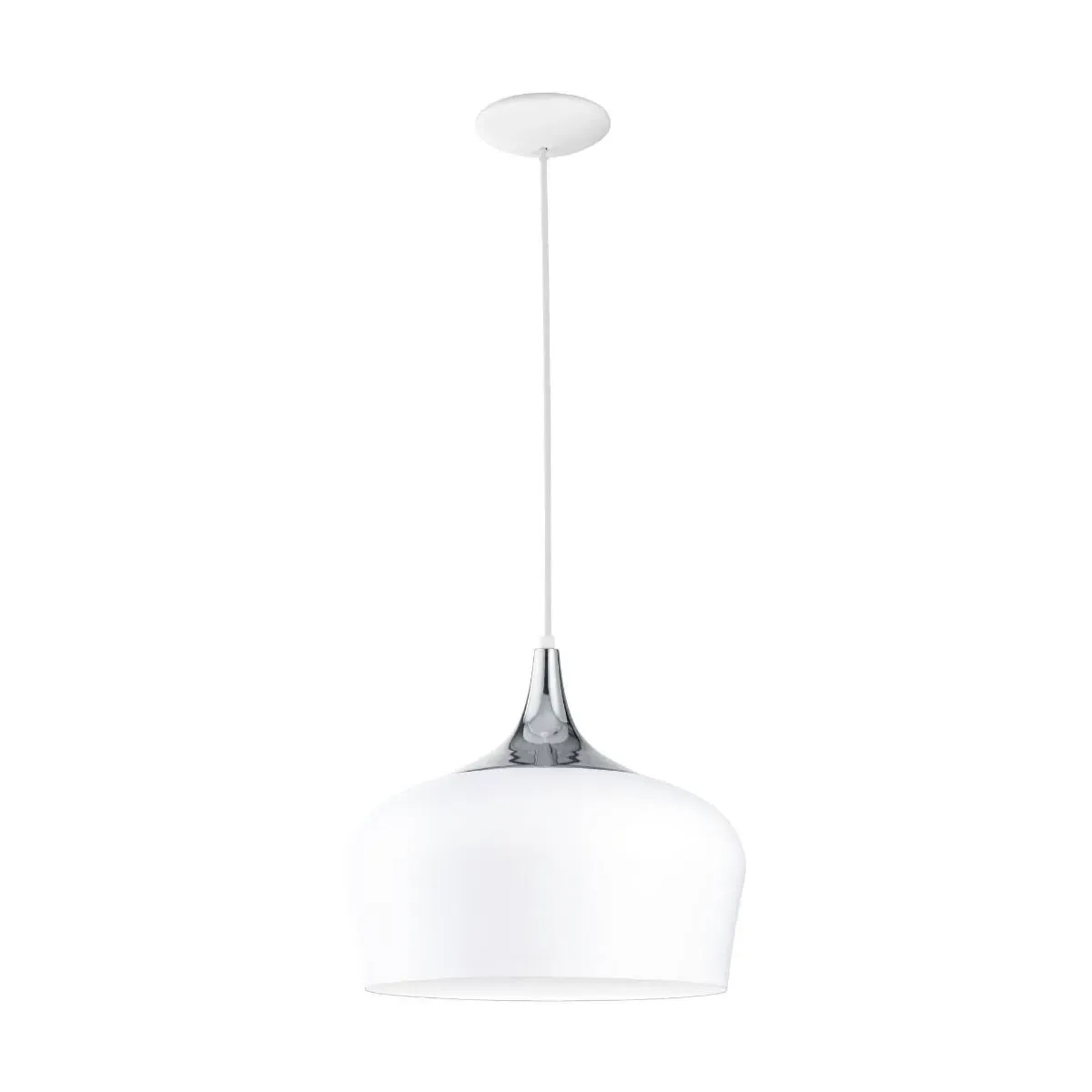 Keiko Dome Pendant Light - White, Steel product