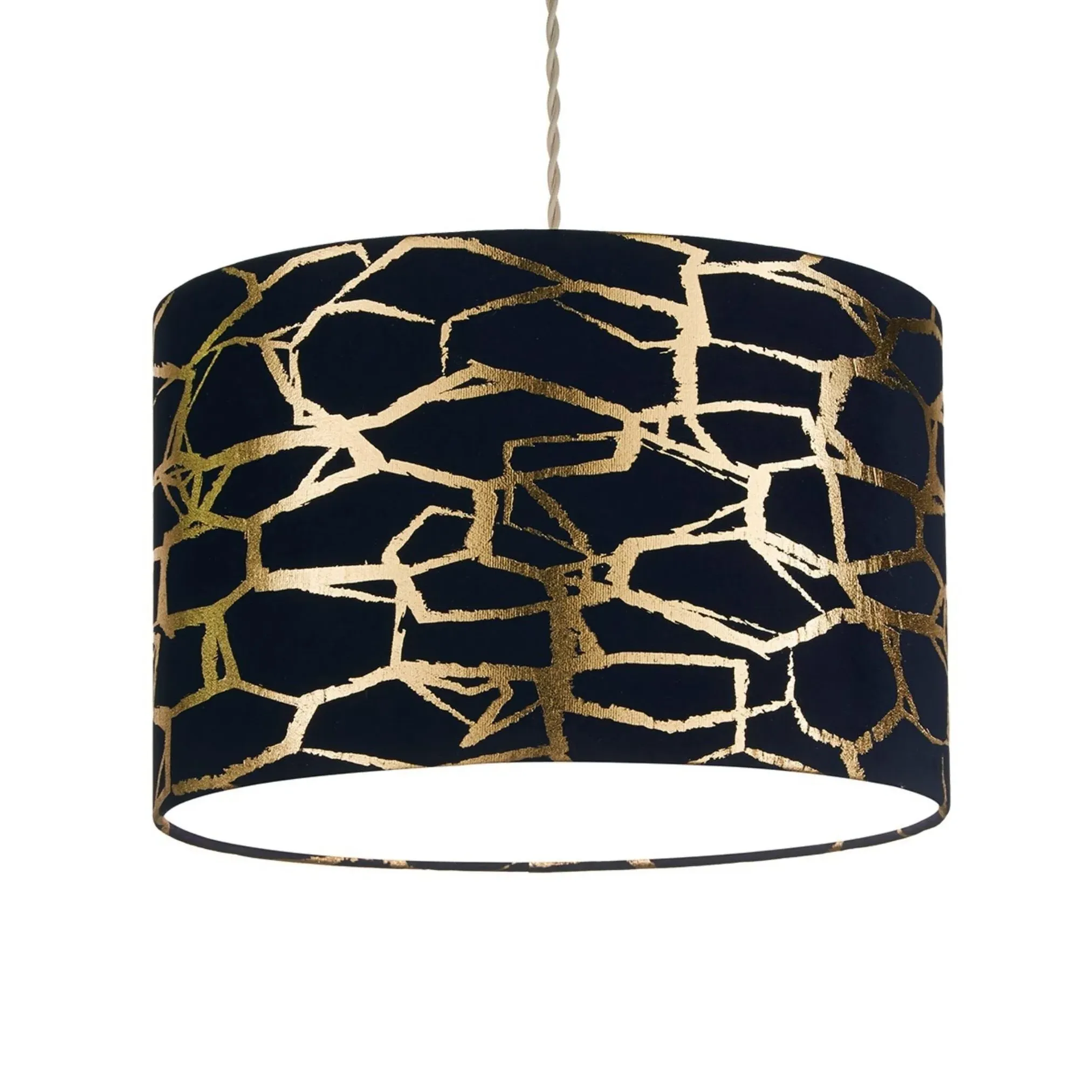 Keira Easy Fit Pendant Shade - Navy, Velvet product