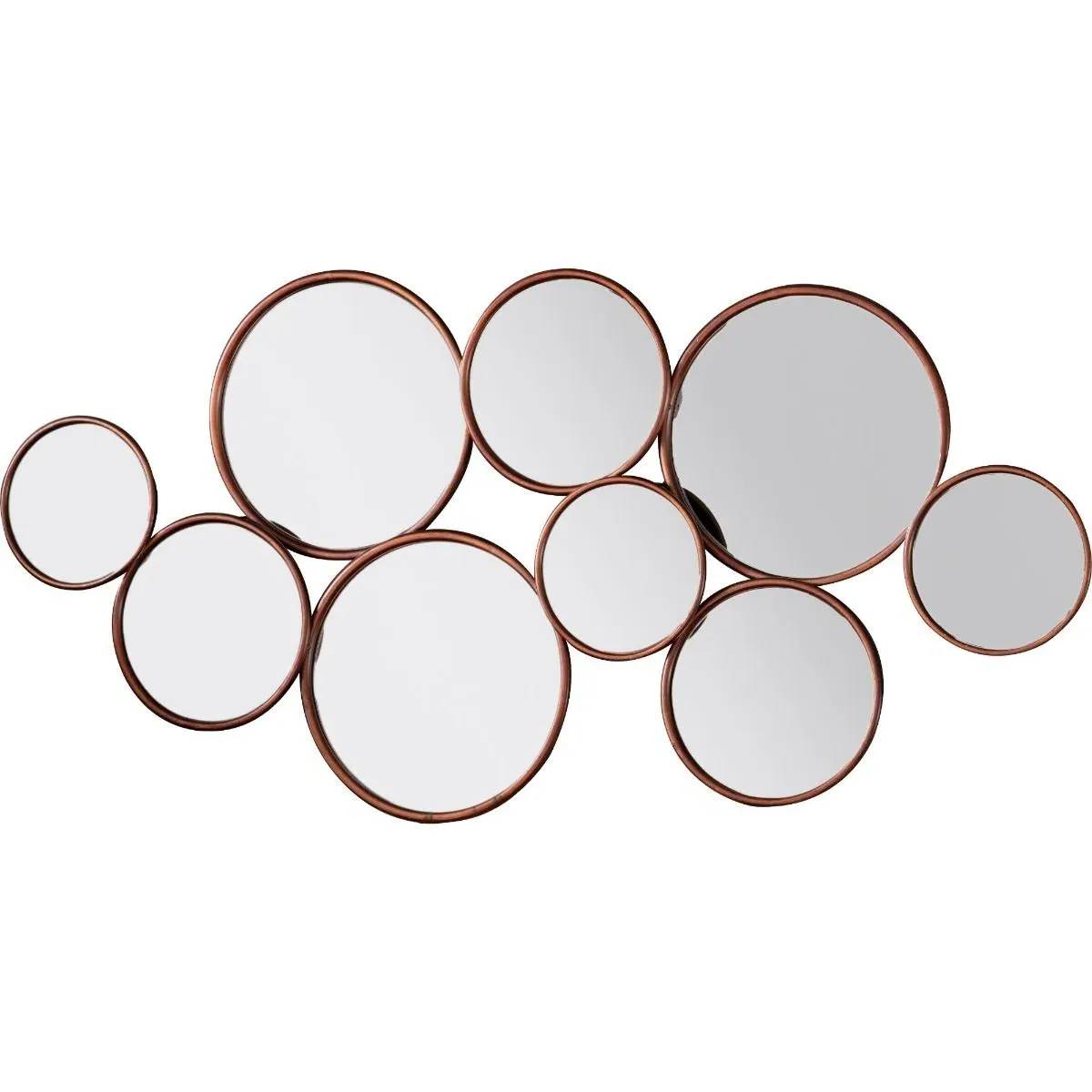 Kempsford Wall Mirror with Bubble Design - Iron product