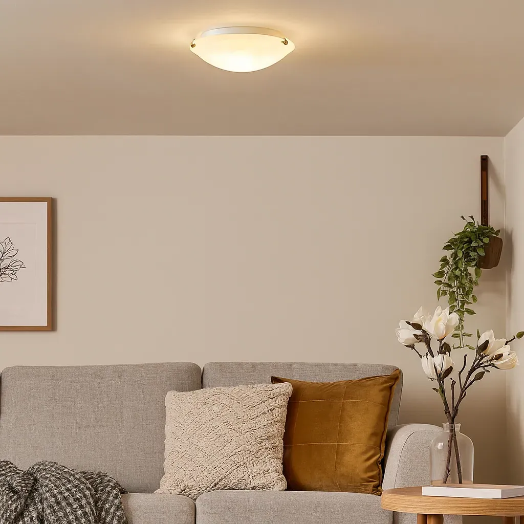 Kent 2-Light Flush Ceiling Light - Antique Brass product