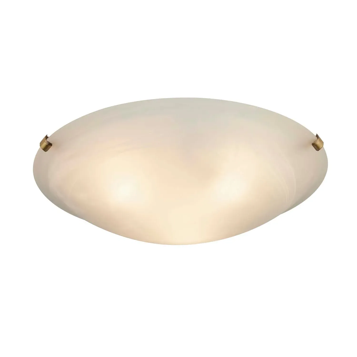 Kent 3-Light Flush Ceiling Light - Antique Brass, Frosted Glass product
