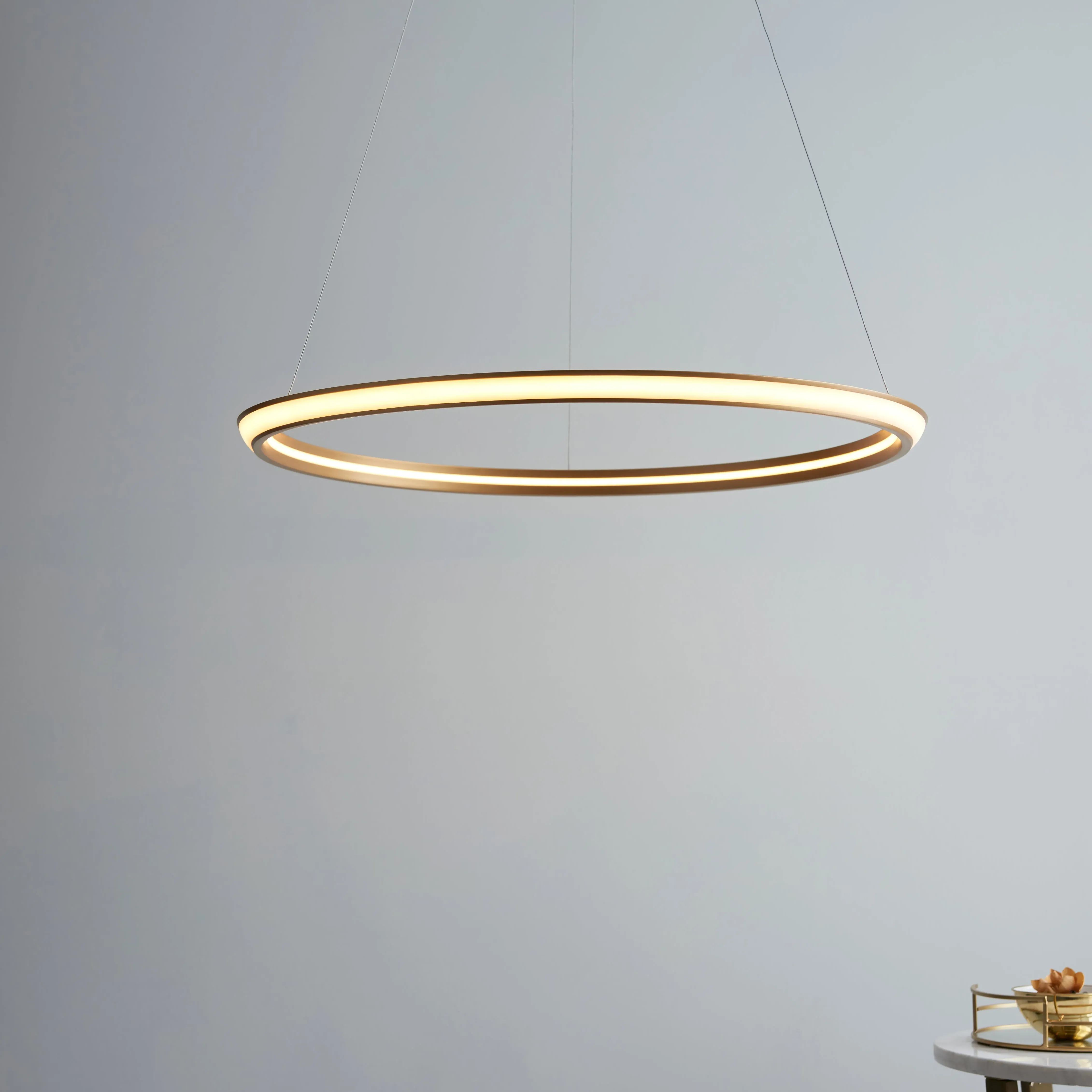 Keren Ring Ceiling Pendant with Integrated LED - Gold product