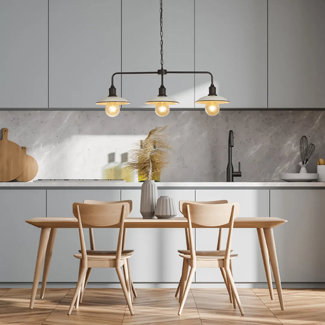 Kestle 3-Light Ceiling Pendant Bar - White, Mild Steel product
