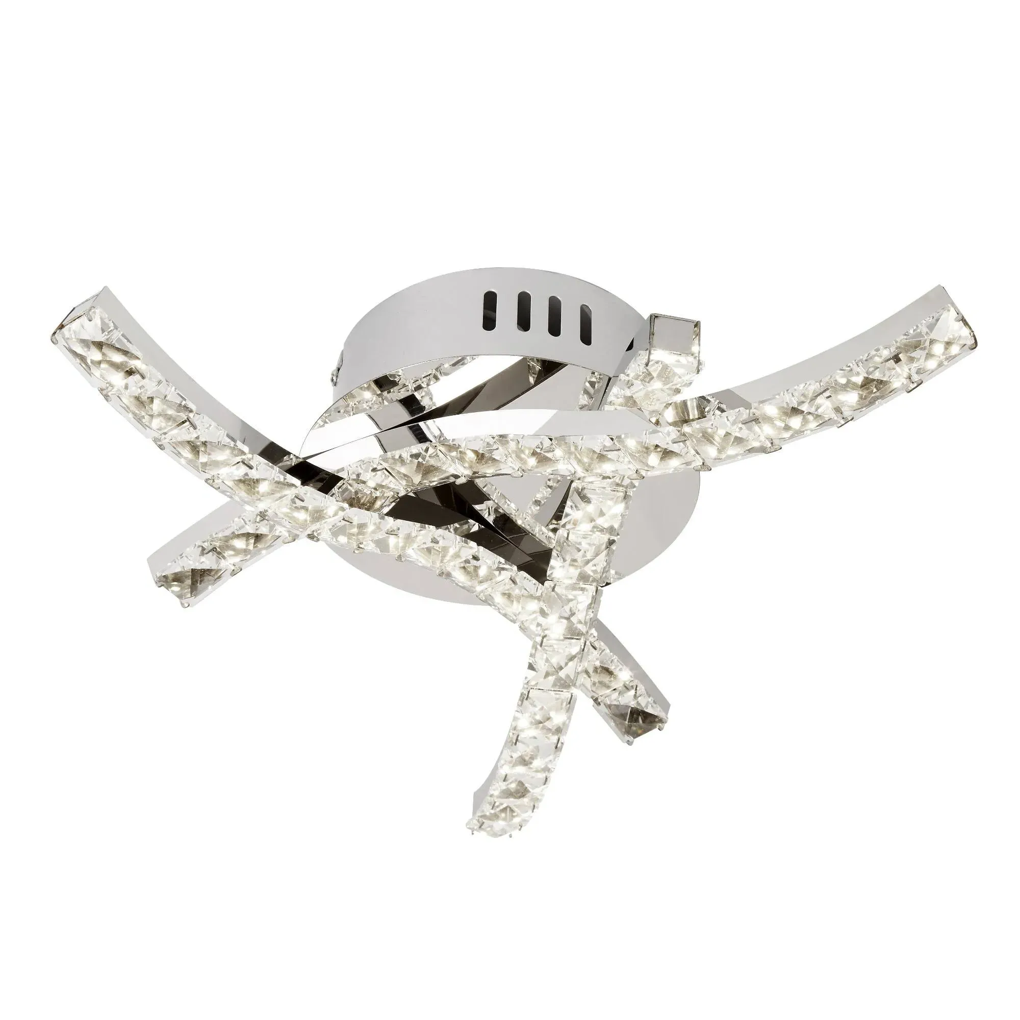 Kiely 3-Arm LED Flush Ceiling Light - Chrome product