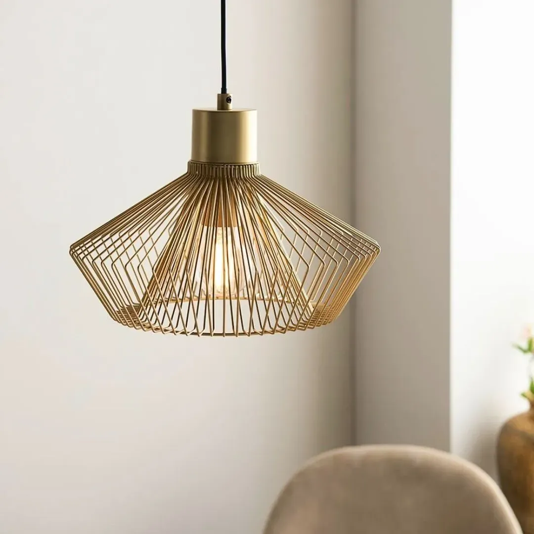 Kimberley 1-Light Pendant Ceiling Light - Satin Brass, Metal product