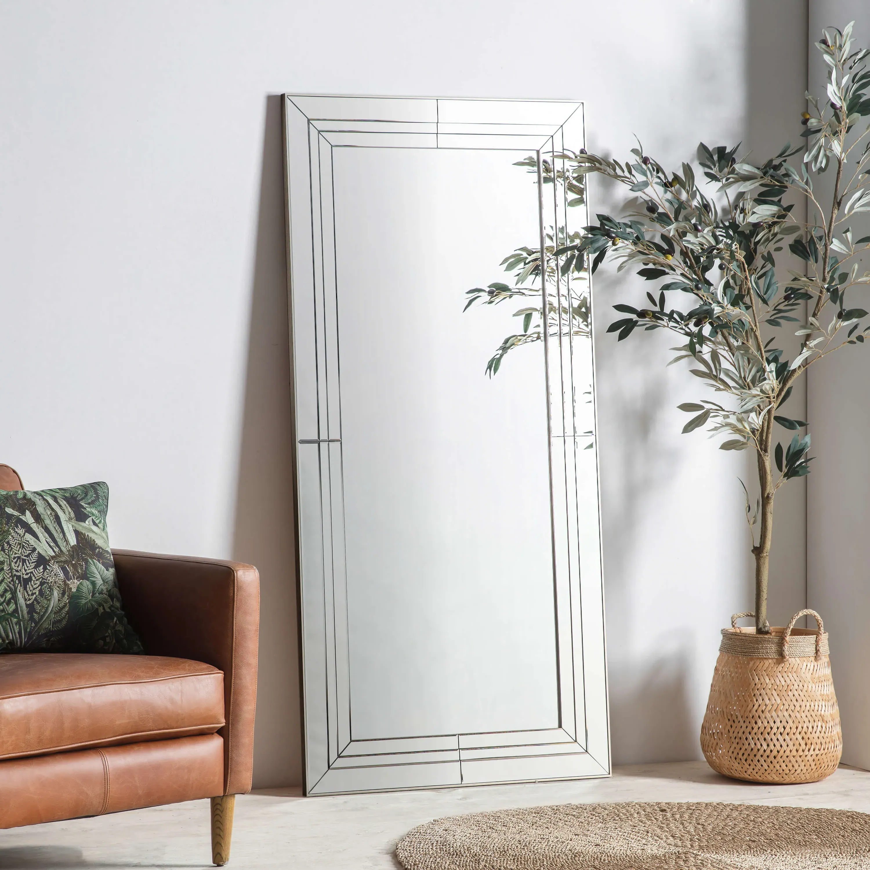 Knapton Large Leaner Mirror with Bevelled Frame product