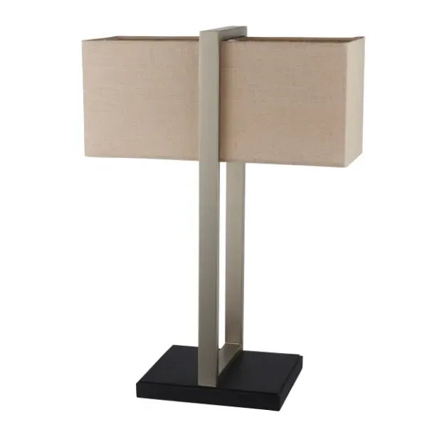 Kote Table Lamp - Satin Nickel, Natural product