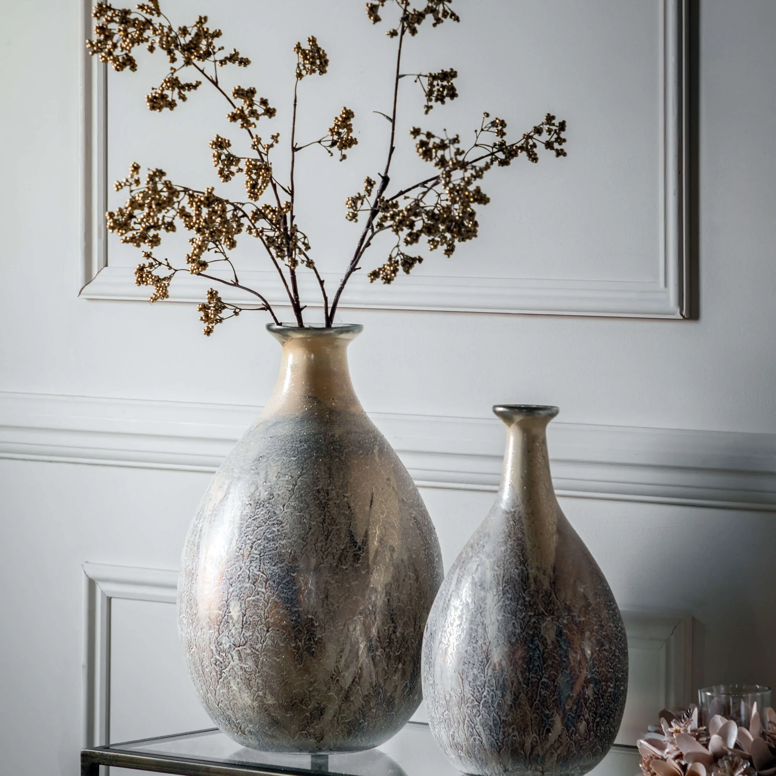 Kya Small Vase - Antique Gold, Glass product