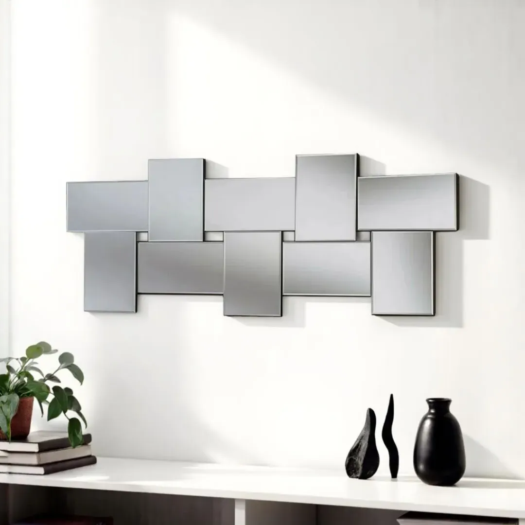 Kye 10 Brick Rectangular Mirror - Glass product