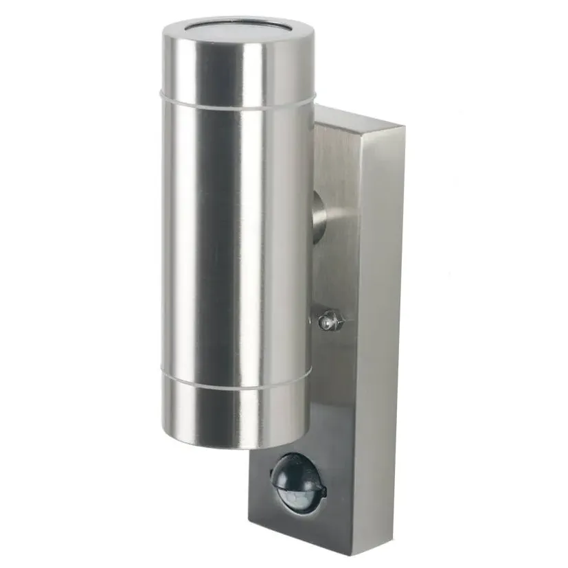Lantana Silver PIR Dual Up/Down Outdoor Wall Light - Silver product