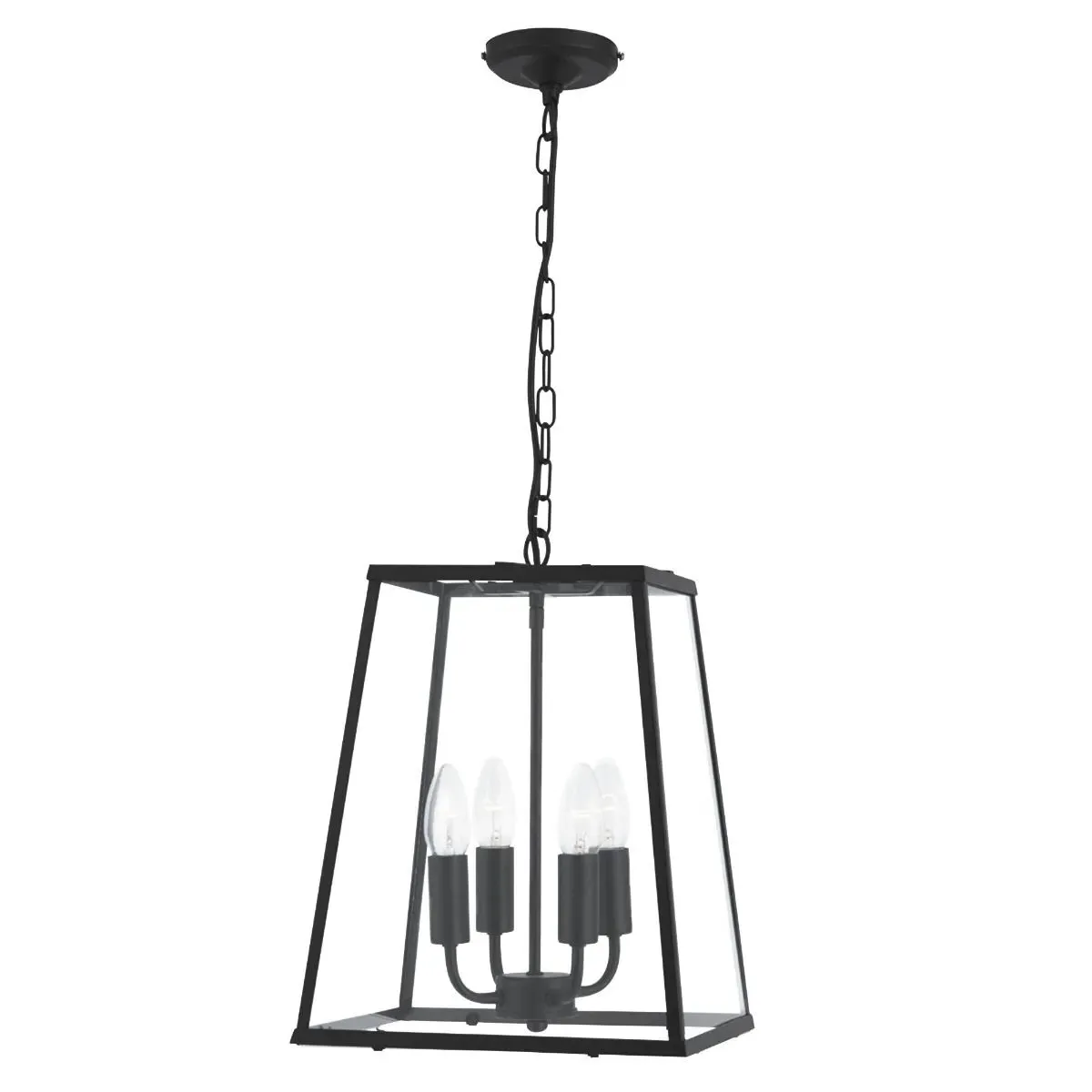 Lantern 4-Light Pendant Ceiling Light - Black product