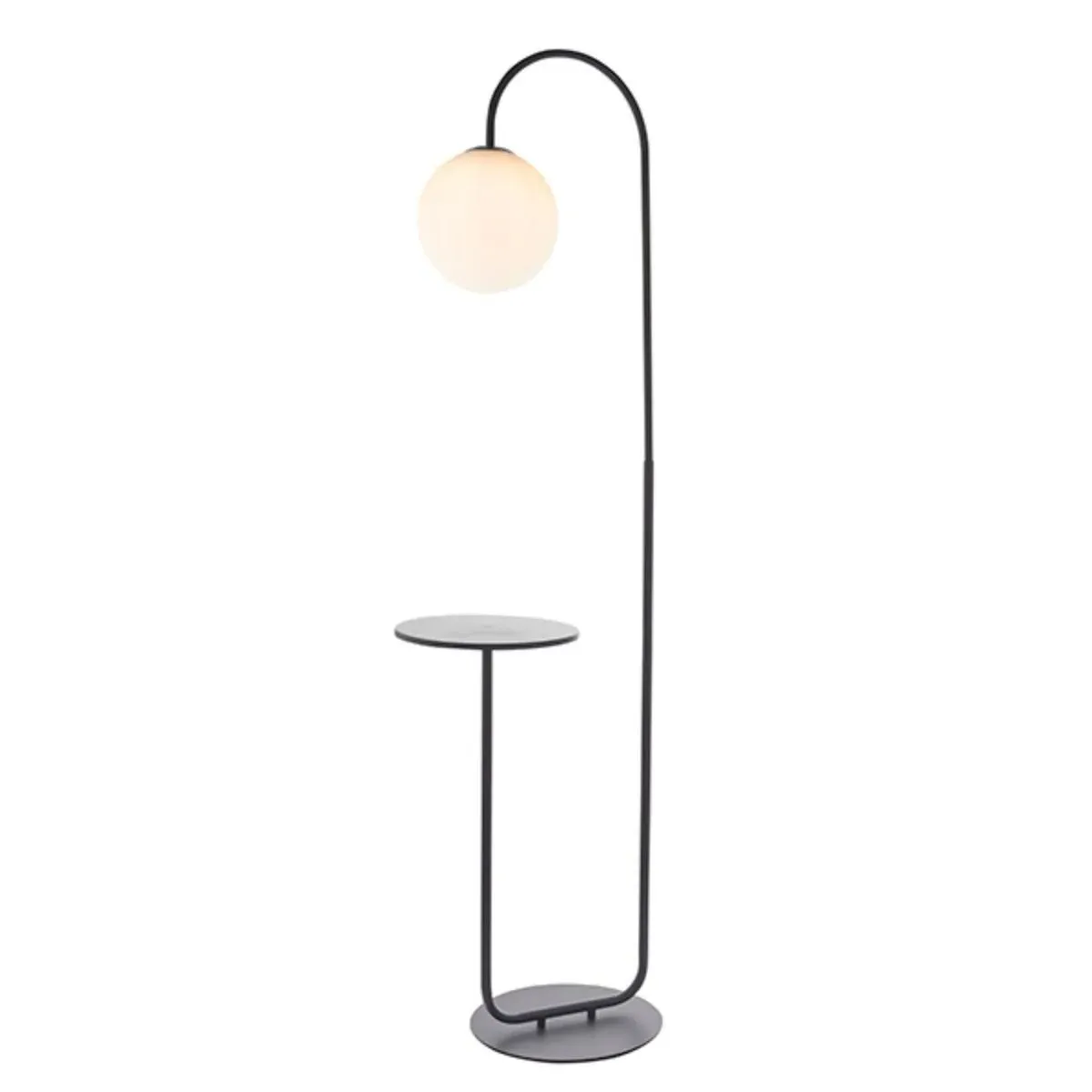 Lara Floor Lamp with Table - Black product