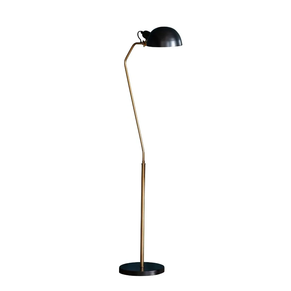 Largo Task Floor Lamp - Satin Brass & Black product