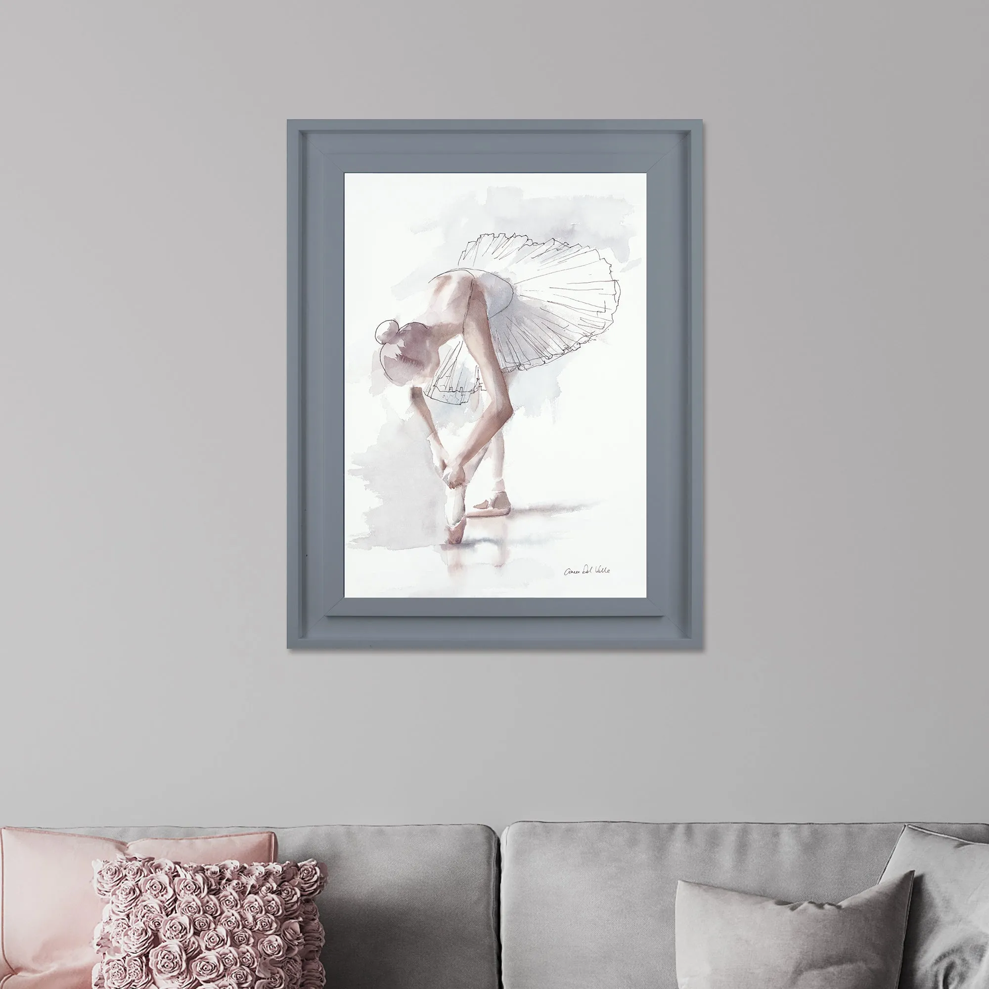 Le Trac Framed Print - Grey product
