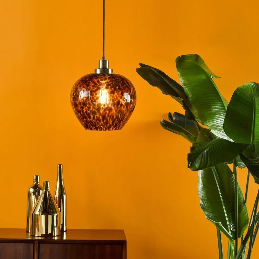 Leandra Ceiling Pendant - Tortoiseshell, Hand-Blown Glass product