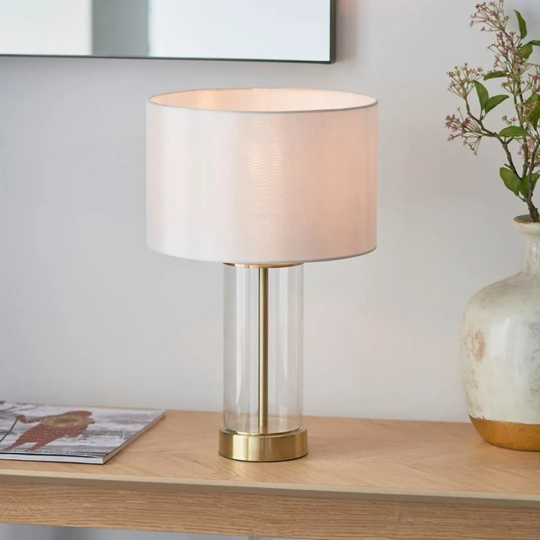 Lessina Touch Table Lamp with Dimmer - Gold, Glass product