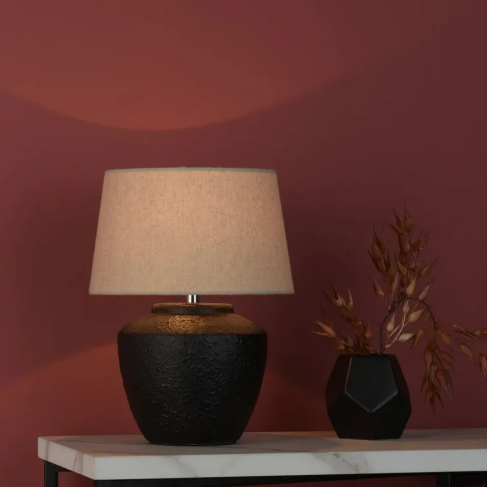 Lianne Table Lamp - Black, Ceramic product