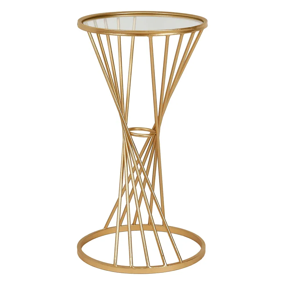Liberty Small Side Table - Gold, Glass product