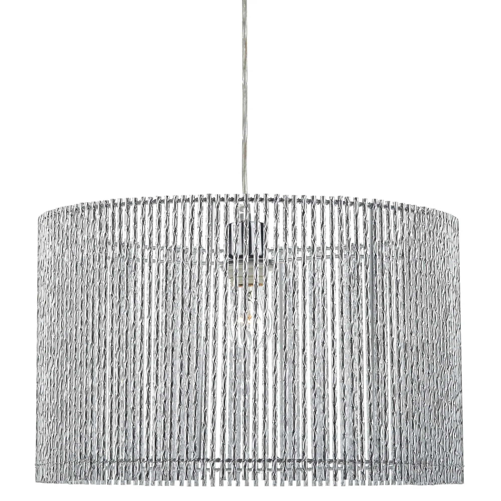 Lillia Large Pendant Light Shade - Silver, Metal product